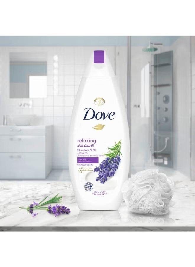 Dove Relaxing Body Wash Lavender Oil And Rosemary Extract 500ml - Image 5